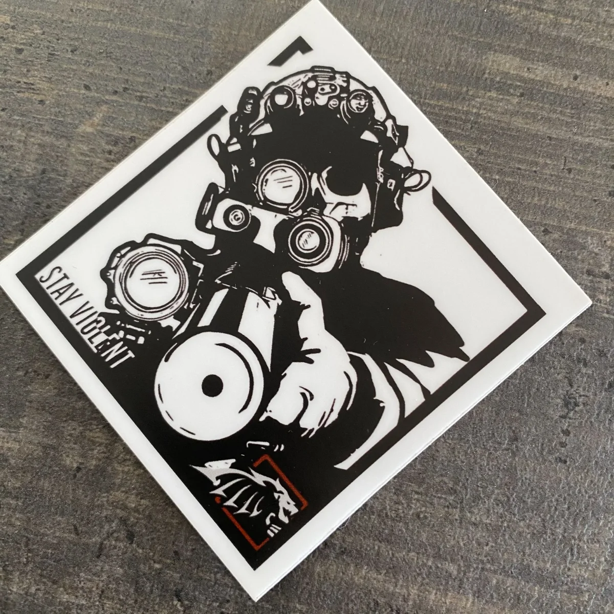Sticker Stay Violent ​Drones Professionnels Grand Public Boutique Française