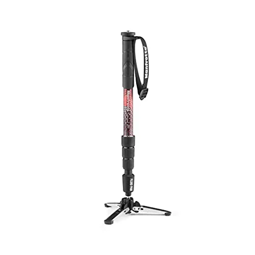 Manfrotto Element MII Monopode Vidéo Fluide en Aluminium, Léger, à 4 Sections, avec Base Fluide Pliable et Bagues de Serrage, Charge Max 16 kg, pour Appareils Photo Hybrides et Reflex - Saldi Straordinari – Offerte Speciali Disponibili Adesso Manfrotto Element MII Aluminium Bleu - Trépied
