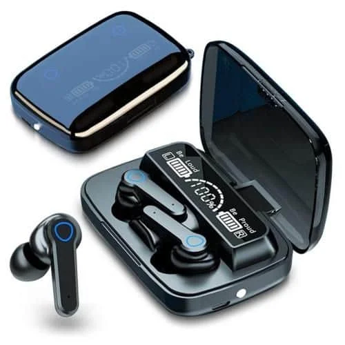 Écouteurs sans fil Bluetooth 5.1, M19 TWS-,oreillettes à commande tactile -avec Microphone-affichage LED - Saldi Straordinari – Offerte Speciali Disponibili Adesso Écouteurs M19 - Écouteurs TWS supérieurs pour jeux et musique