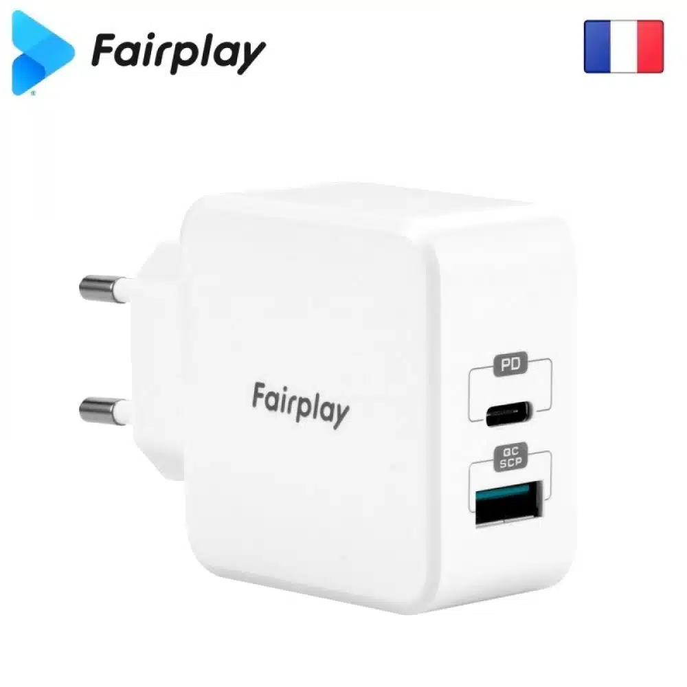 FAIRPLAY MONZA Chargeur 2 USB (A+C) 30W - Saldi Straordinari – Offerte Speciali Disponibili Adesso 30W Chargeur Rapide USB C,Cshare PPS PD&QC 3.0 Super Rapide Adaptateur  Prise Secteur Compatible avec iPhone 13 Pro Max 12 Pro Samsung Galaxy S22  Ultra S21 Note20 Google Pixel 6 Pro,2 M