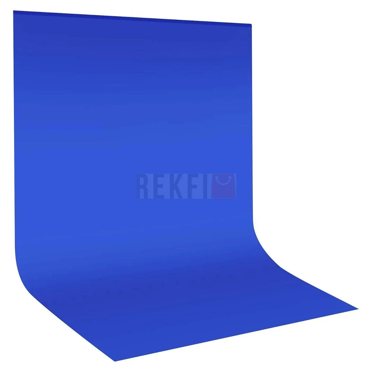 Fond Tissu Blue en Coton Mousseline pour Studio Photo et Vidéo 3 x 3 m - Saldi Straordinari – Offerte Speciali Disponibili Adesso - Fond blanc
