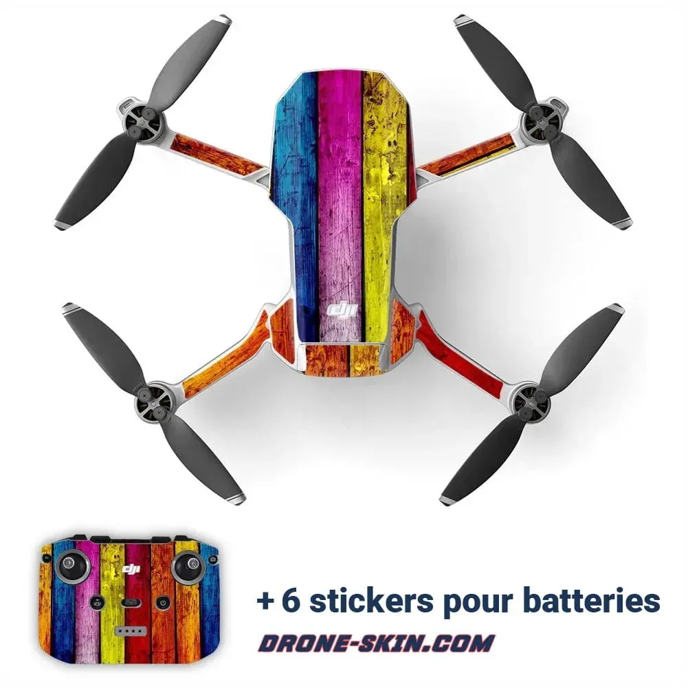 Sticker pour Drone DJI mini 1 et 2 Full Colors Wood - ​Drones Professionnels & Grand Public | Boutique Française​ AE16 Drone 1080P Professional Camera Price in Bangladesh