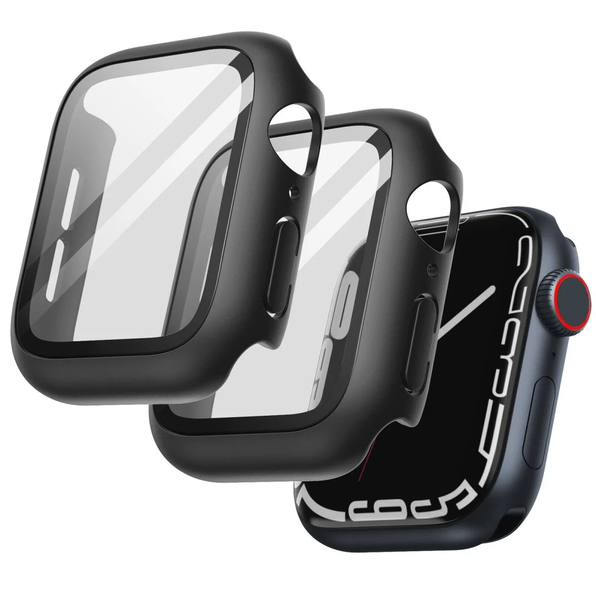 Coque avec protecteur d’ecran JETech compatible avec Apple Armoires Watch Series 8 7 45mm - Organisation de la maison avec des solutions de rangement