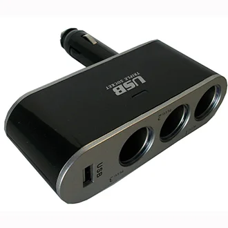 Prise allume-cigare 4 en 1 pour le 12/24 V max 1 A - Accessoires Outdoor pour Plus de Liberté de Mouvement - {'count': 2, 'name': 'femelle'}
