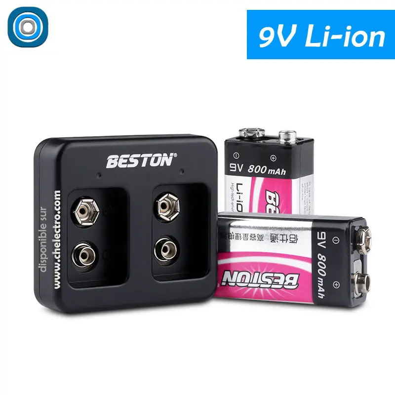 2 piles rechargeables Li-ion | 9 Volts - ​Drones Professionnels & Grand Public | Boutique Française​ Leroy