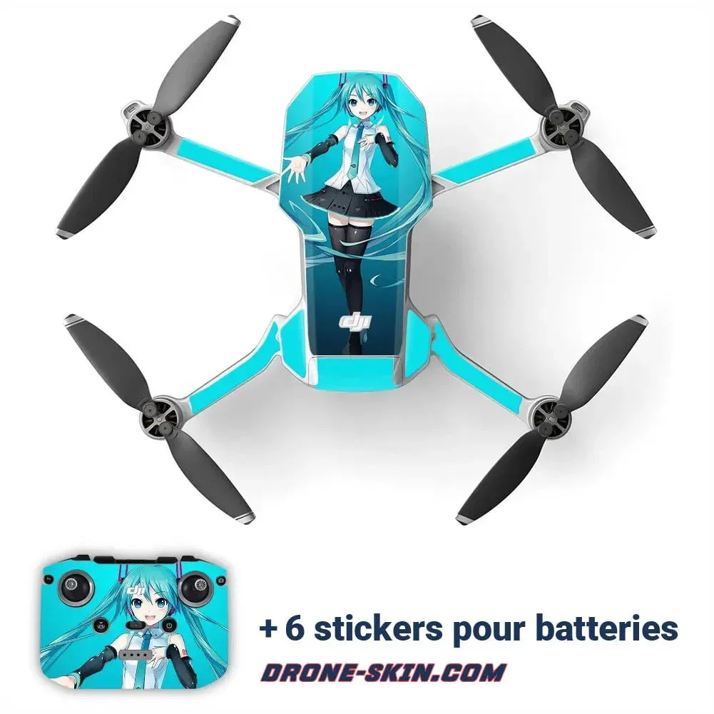 Sticker pour Drone DJI mini 1 et 2 Blue Japan - ​Drones Professionnels & Drone Grand Public | Boutique Française