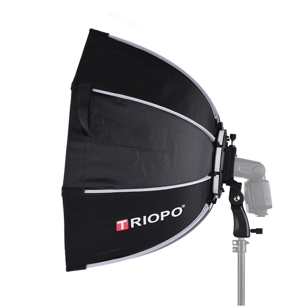 Triopo 65cm Softbox support flash+grille - Saldi Straordinari – Offerte Speciali Disponibili Adesso Step-by-step guide to installing a complete studio lighting setup featuring  Godox SB-BW 60×90cm softbox, Triopo 65cm lantern softbox, Triopo K3 90cm  octagon softbox, Bokelai 200W LED