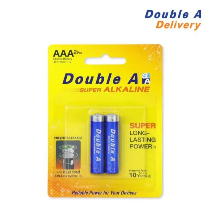 Double A Lot De 2 Petites Piles DOUBLE A BATTERY-AAA2 (2IN 1)-bleu - ​Boulangerie-Pâtisserie | Pain au Levain & Viennoiseries​ - {'count': 12, 'name': 'viên'}