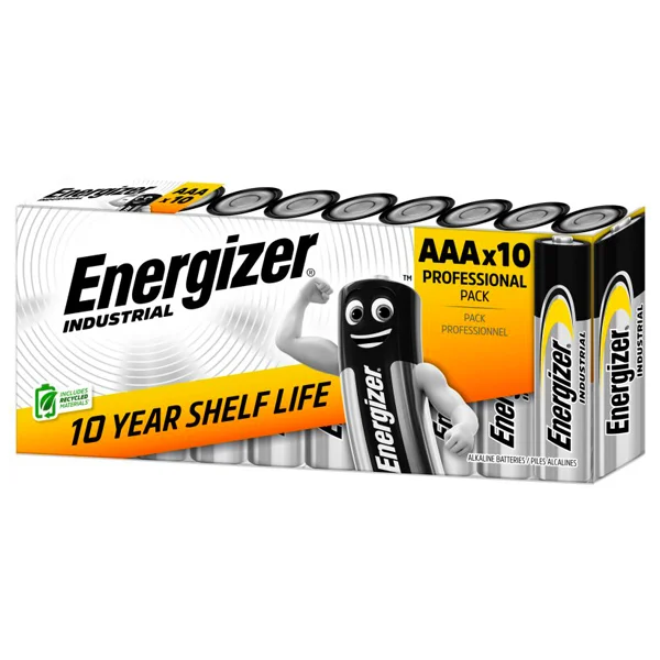 Energizer Alcaline Industrial AAA (x10) – Piles - Saldi Straordinari – Offerte Speciali Disponibili Adesso Pile alcaline Mignon Energizer - non rechargeable - AA; LR6; AM3 | WURTH