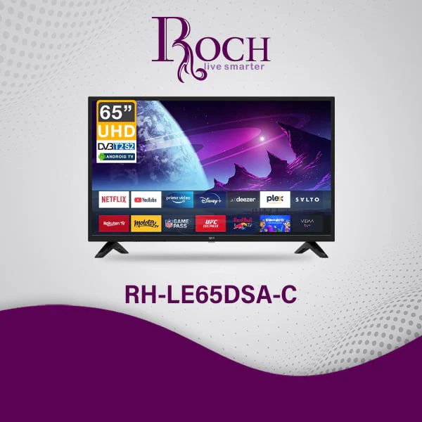 ROCH 65″ Smart TV + Android (RH-LE65DSA-C) - ​Drones Professionnels & Grand Public | Boutique Française​ - Roch smart tv